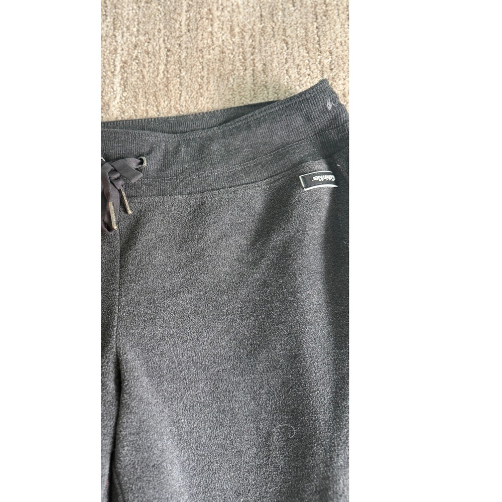 Calvin Klein Performance Gray Fleece Joggers Drawstring Lounge Pants Medium
